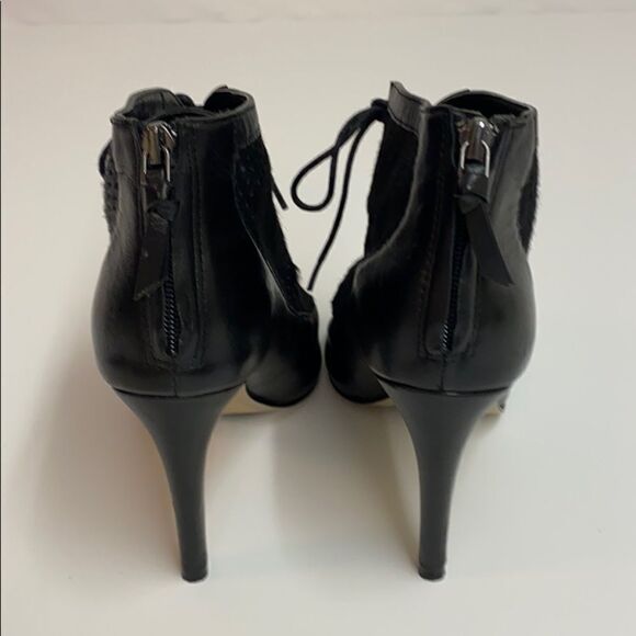 French Connection Quinnie Peep-Toe Leather booties A4 - Picture 4 of 6